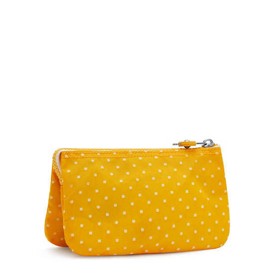 Kipling Creativity Large Printed Pouch Bags Soft Dot Yellow | AU 2098YX